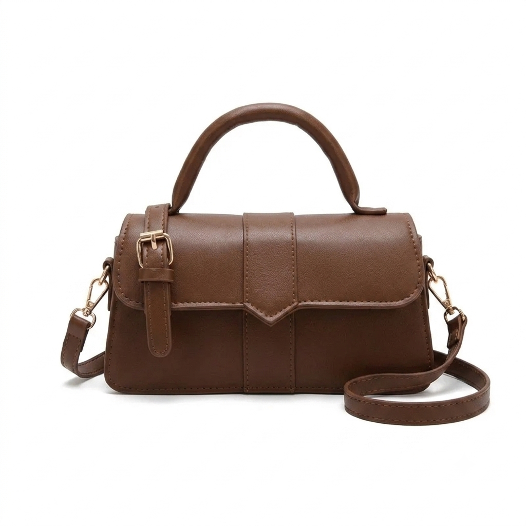 Vintage Square Satchel Shoulder Bag Style